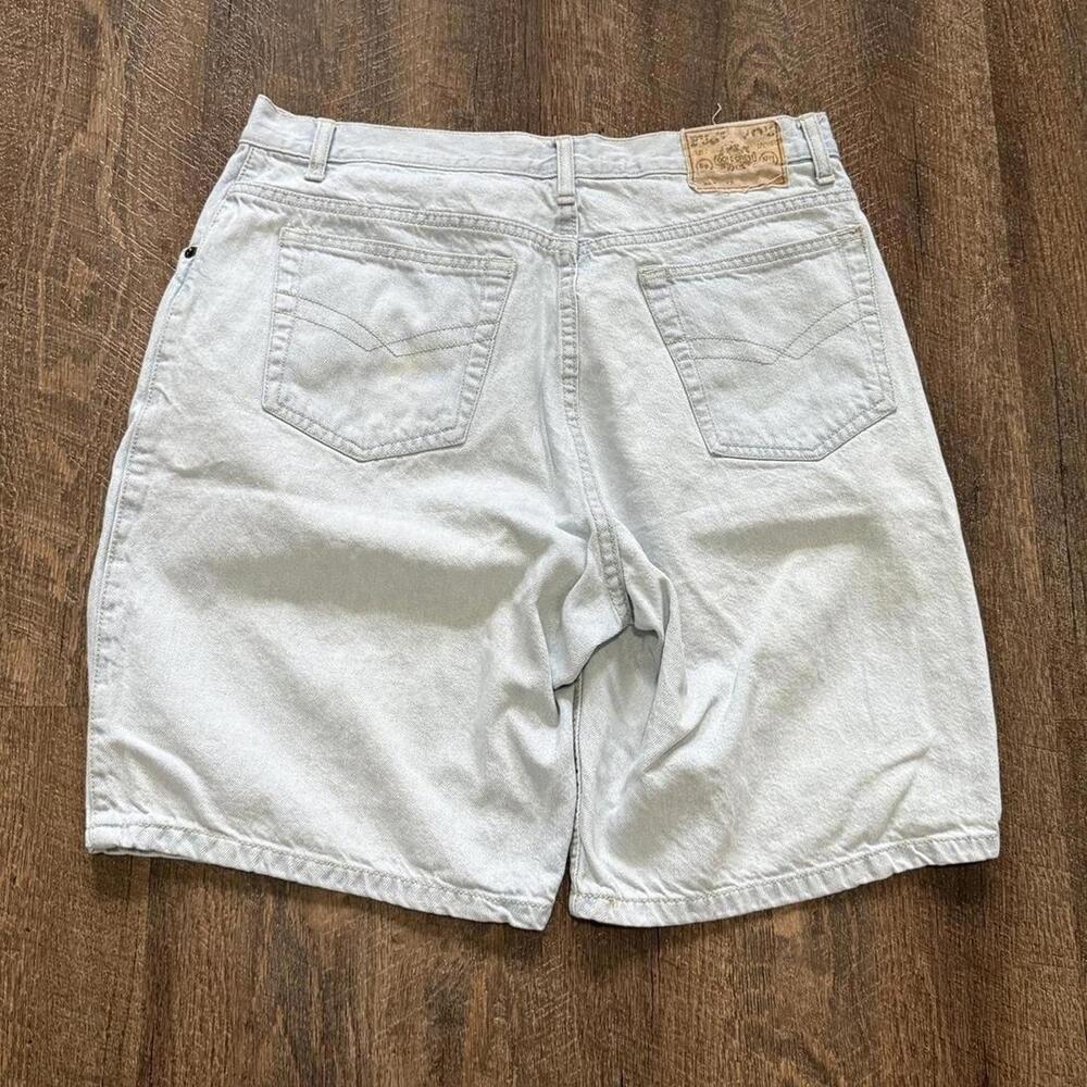 Vintage 90s Light Wash Jean Shorts Waist 32
